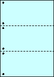A4カラーペーパー3面 穴-図