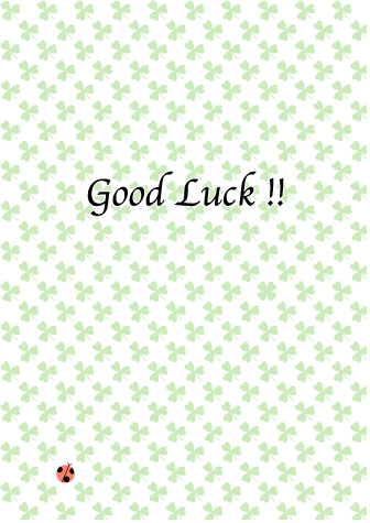 ���p���W�FGood Luck!! 